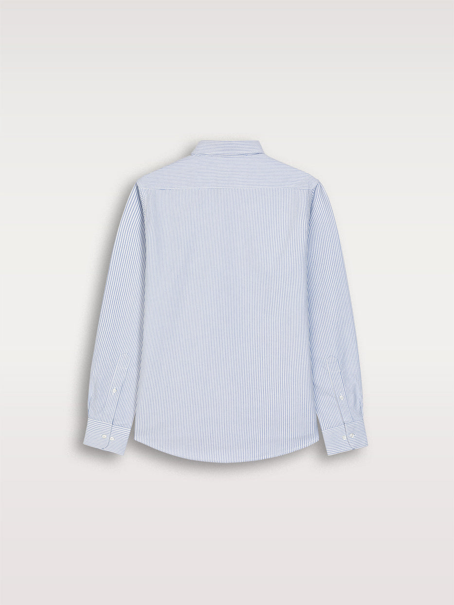 Camisa regular oxford rayas