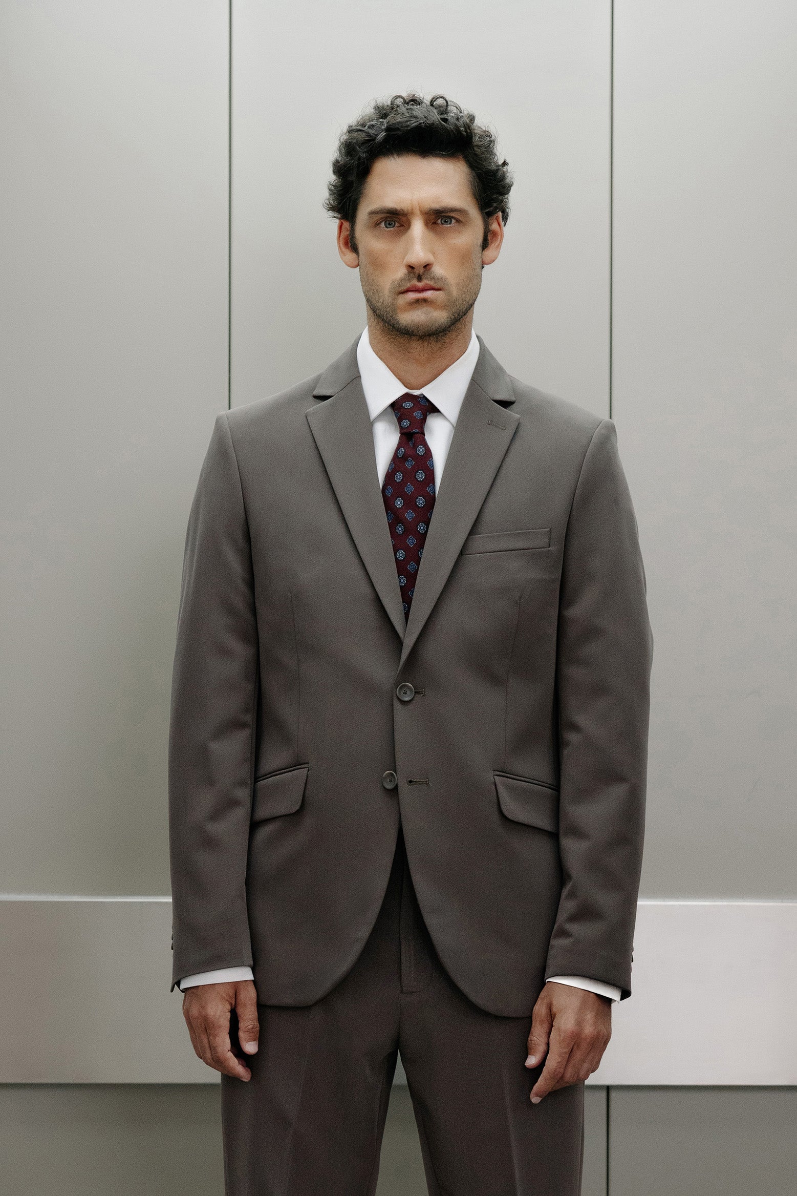 Americana traje slim fit liso
