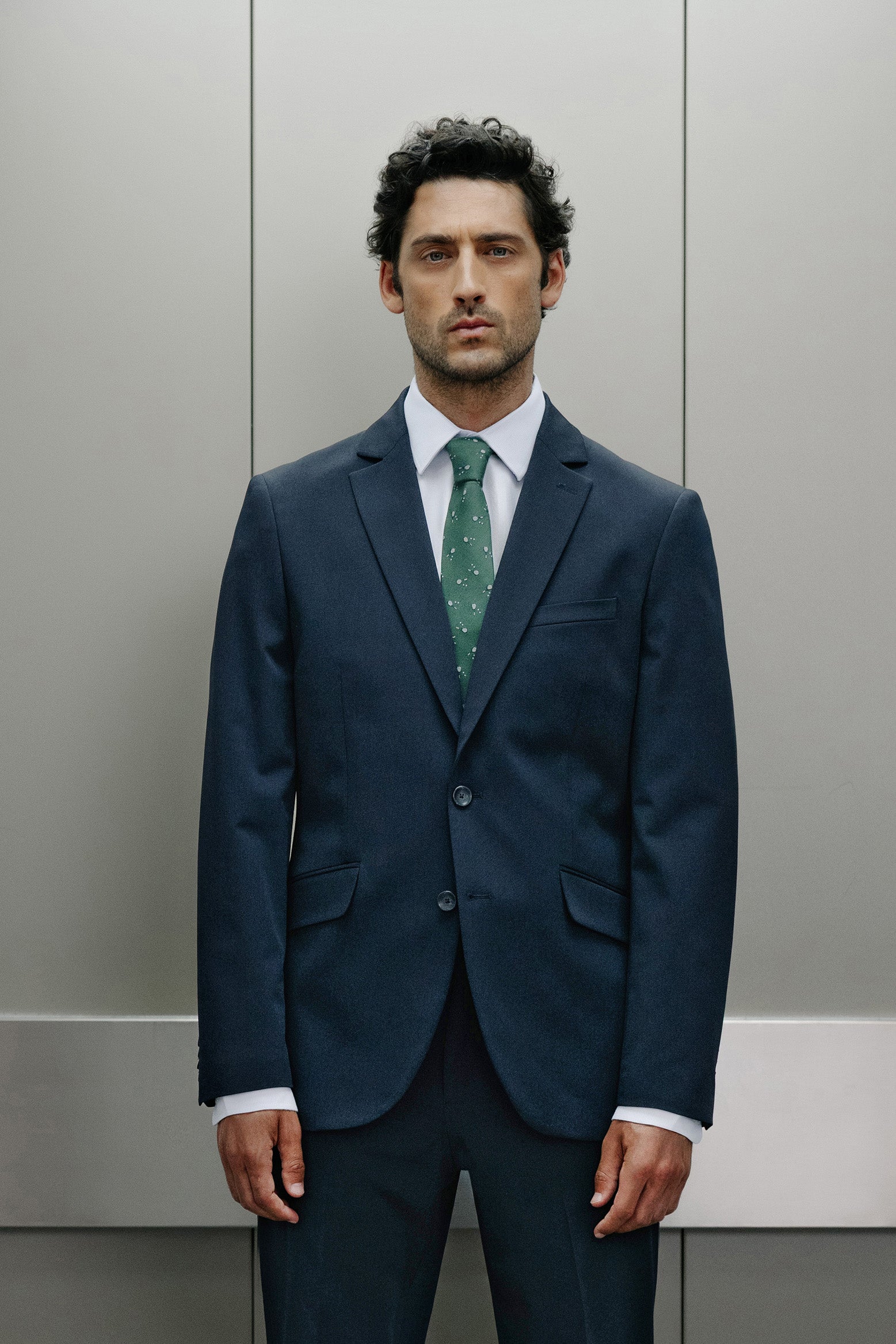 Americana traje slim fit liso