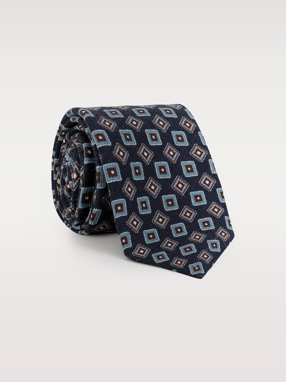 Corbata lana medallones