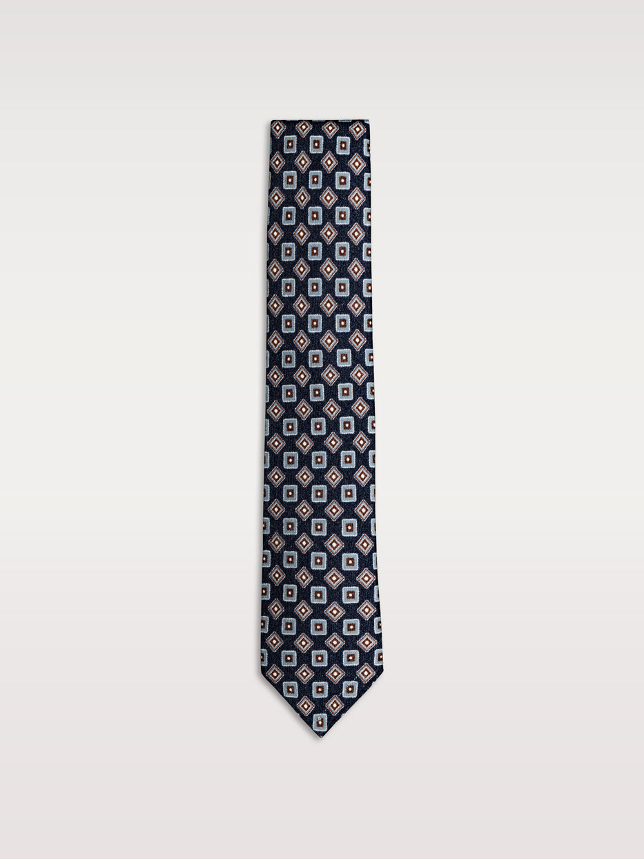 Corbata lana medallones