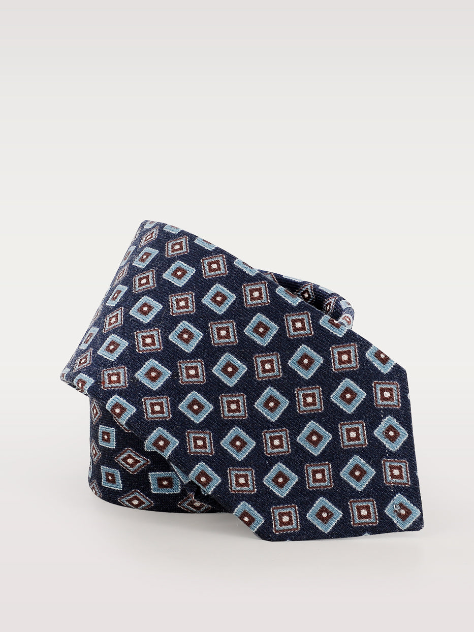 Corbata lana medallones