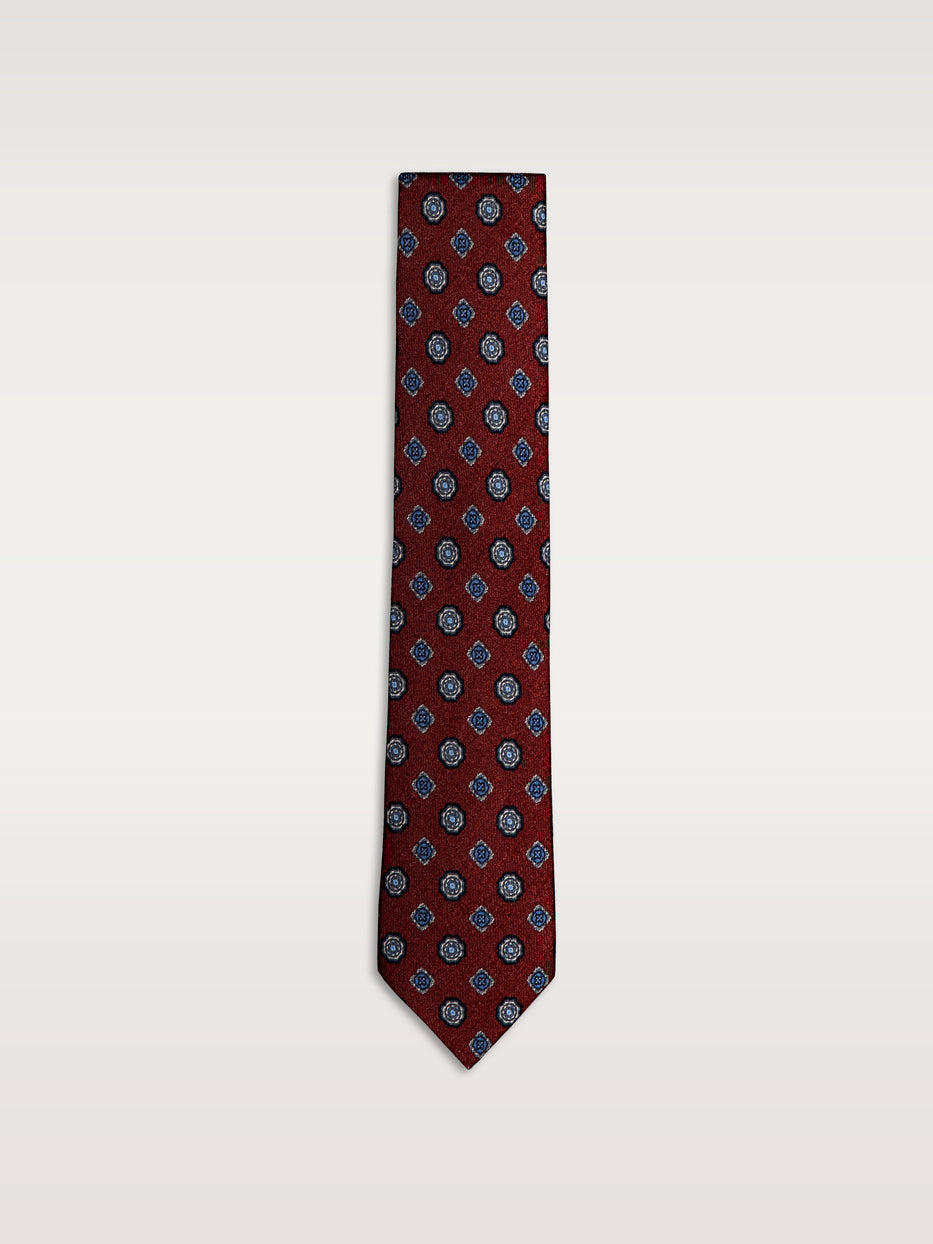 Corbata lana medallones