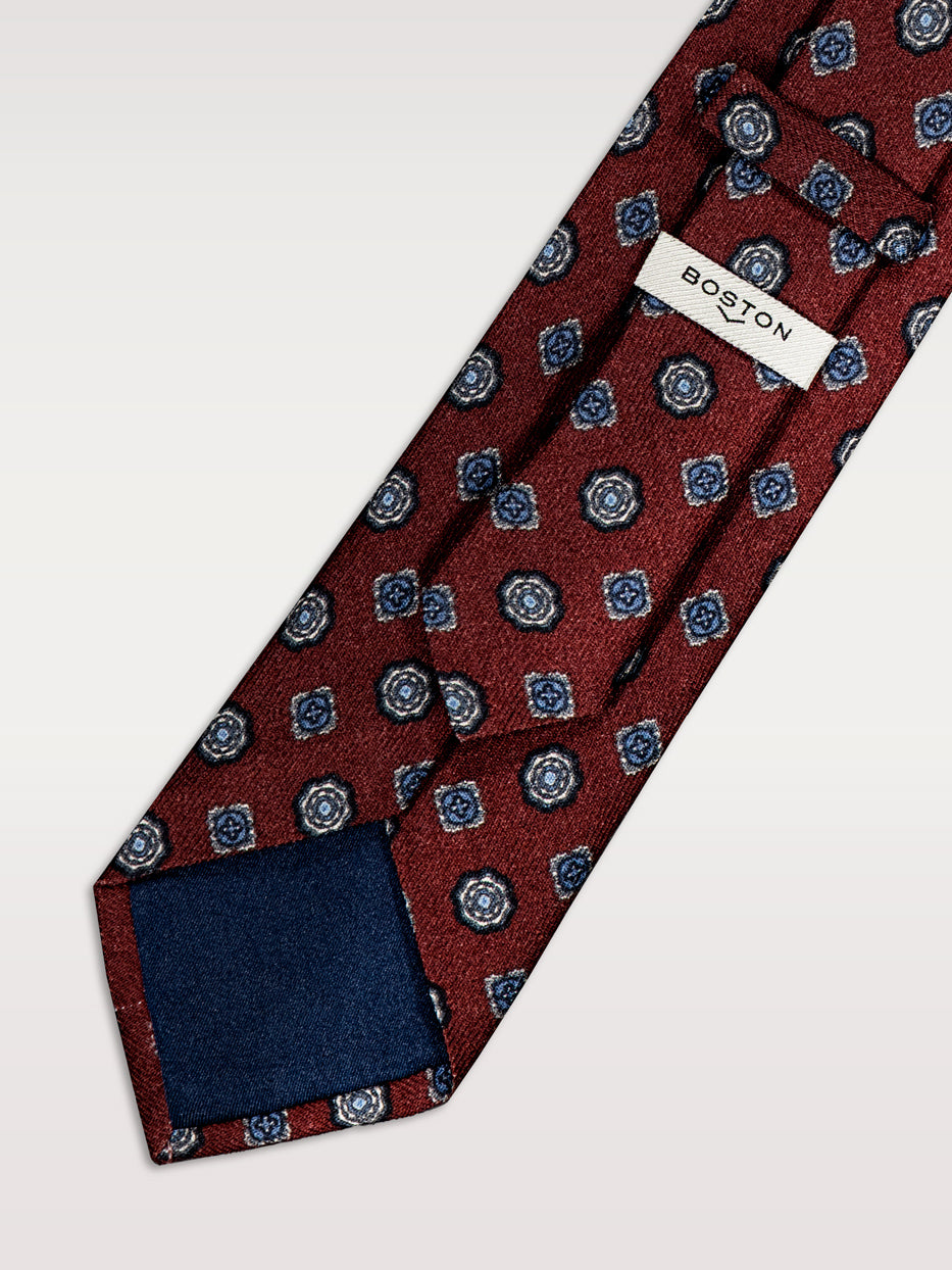 Corbata lana medallones