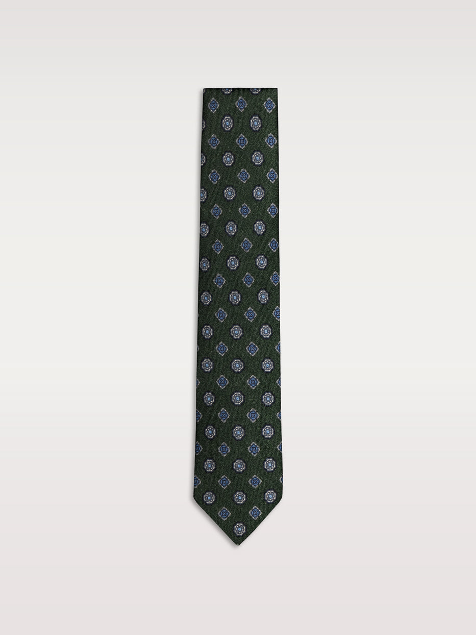 Corbata lana medallones