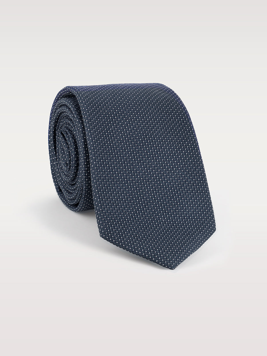 Corbata con seda topo pequeño