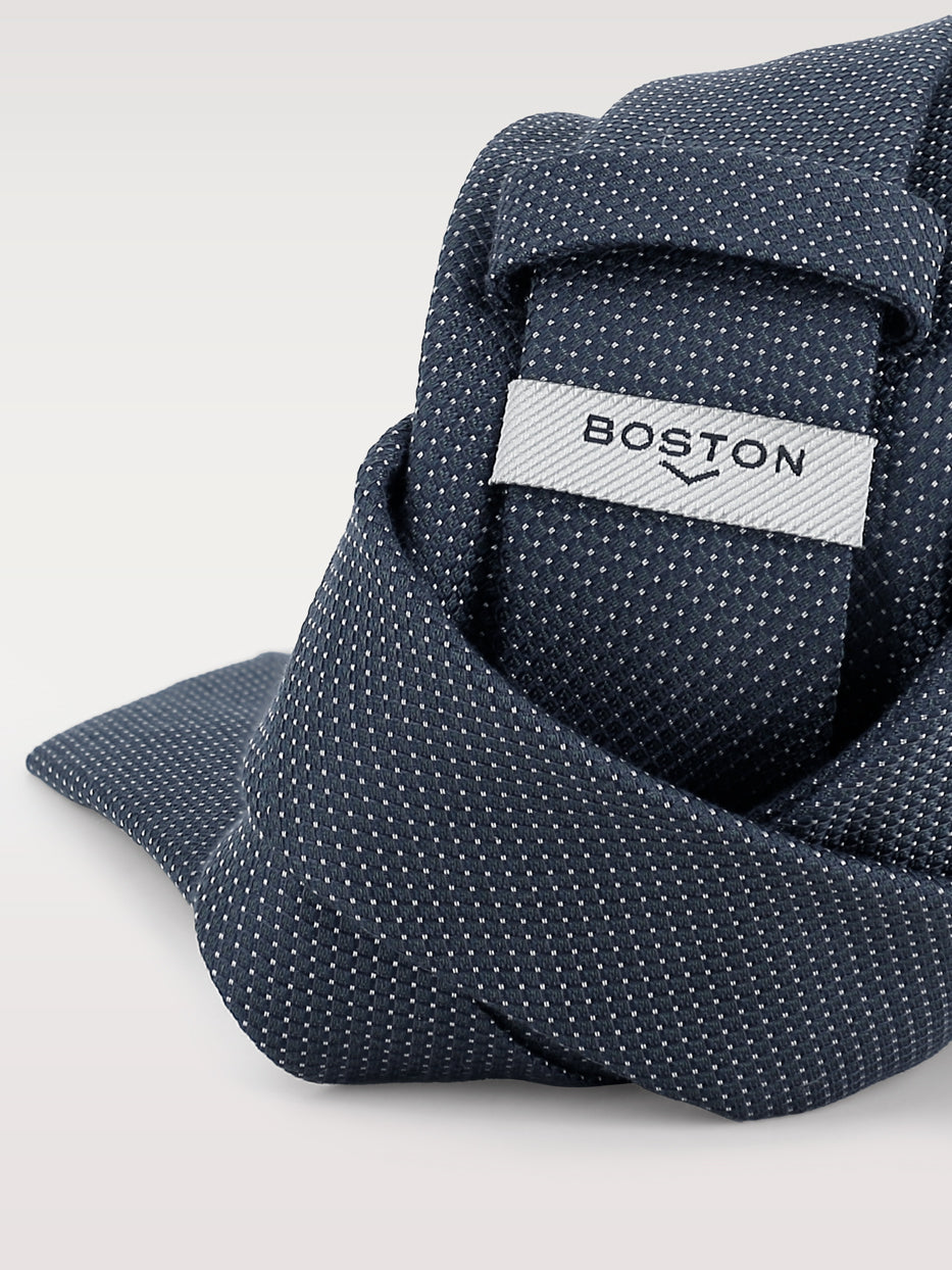 Corbata con seda topo pequeño