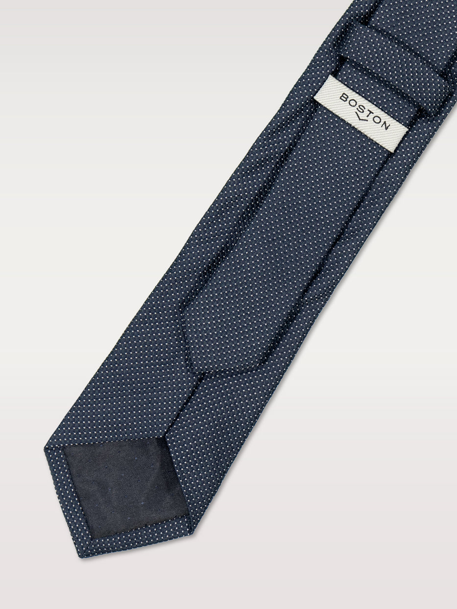 Corbata con seda topo pequeño