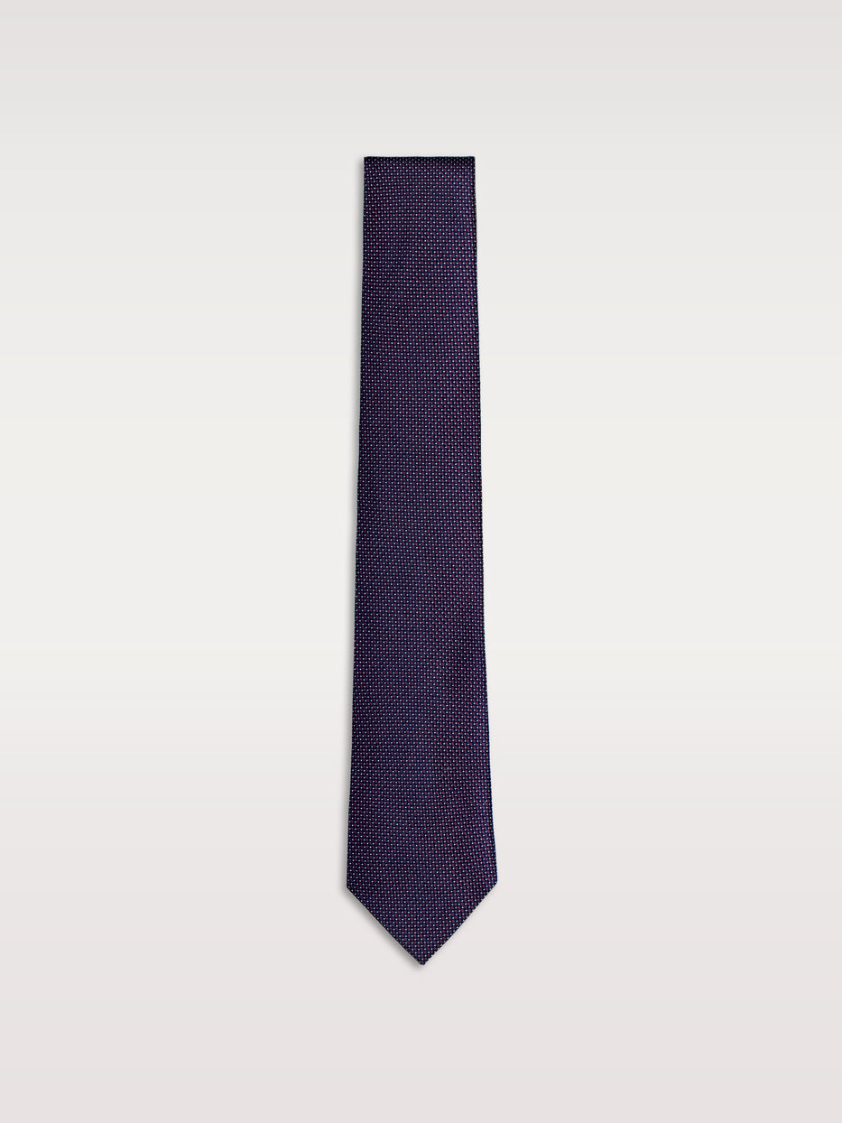 Corbata con seda topo pequeño