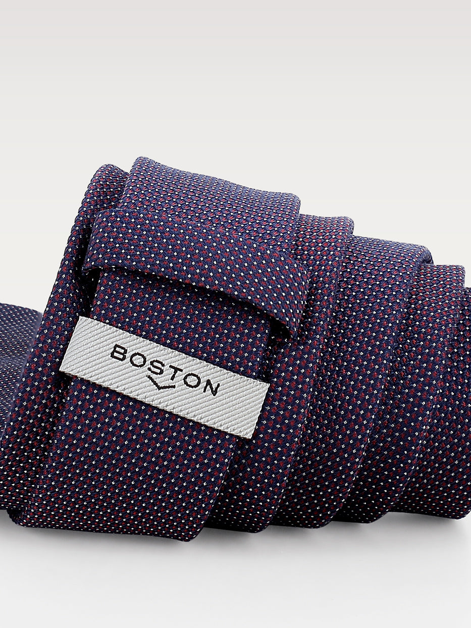 Corbata con seda topo pequeño