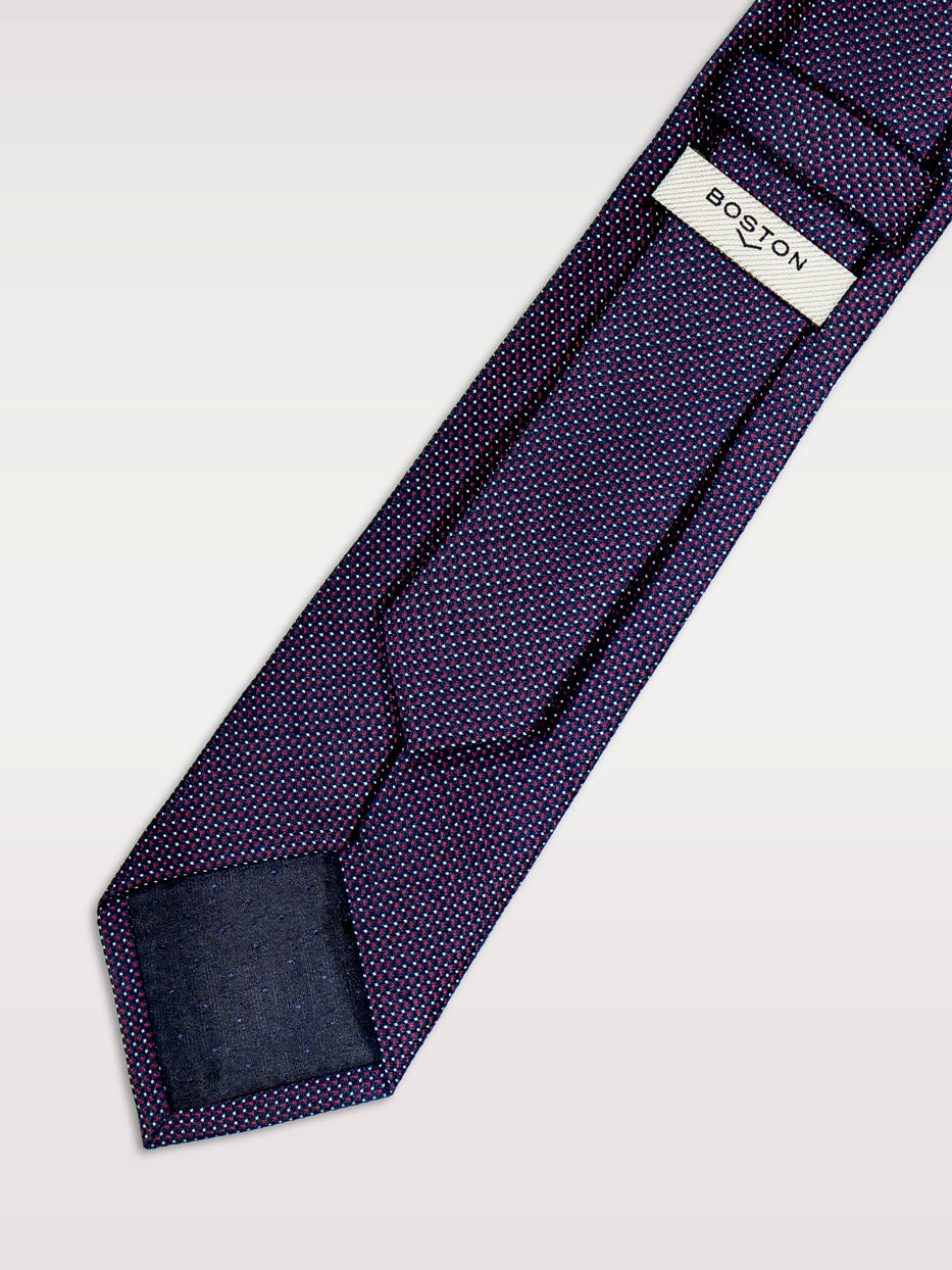 Corbata con seda topo pequeño