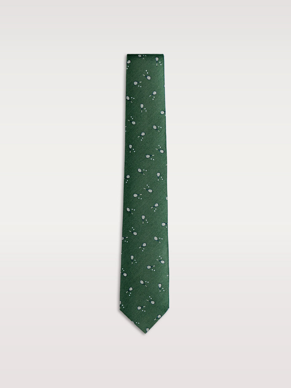 Corbata figurativa raquetas