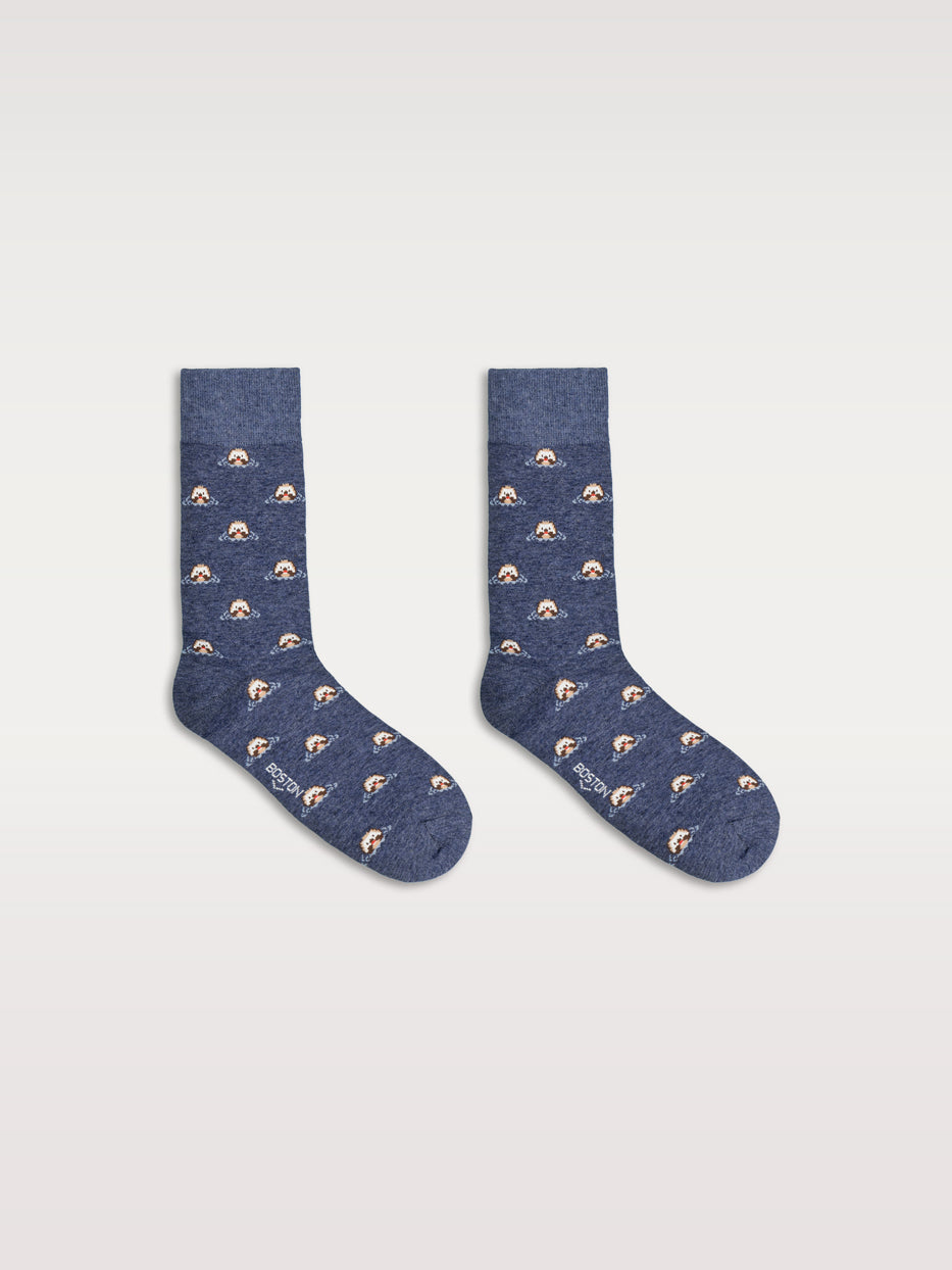 Calcetines estampado nutrias