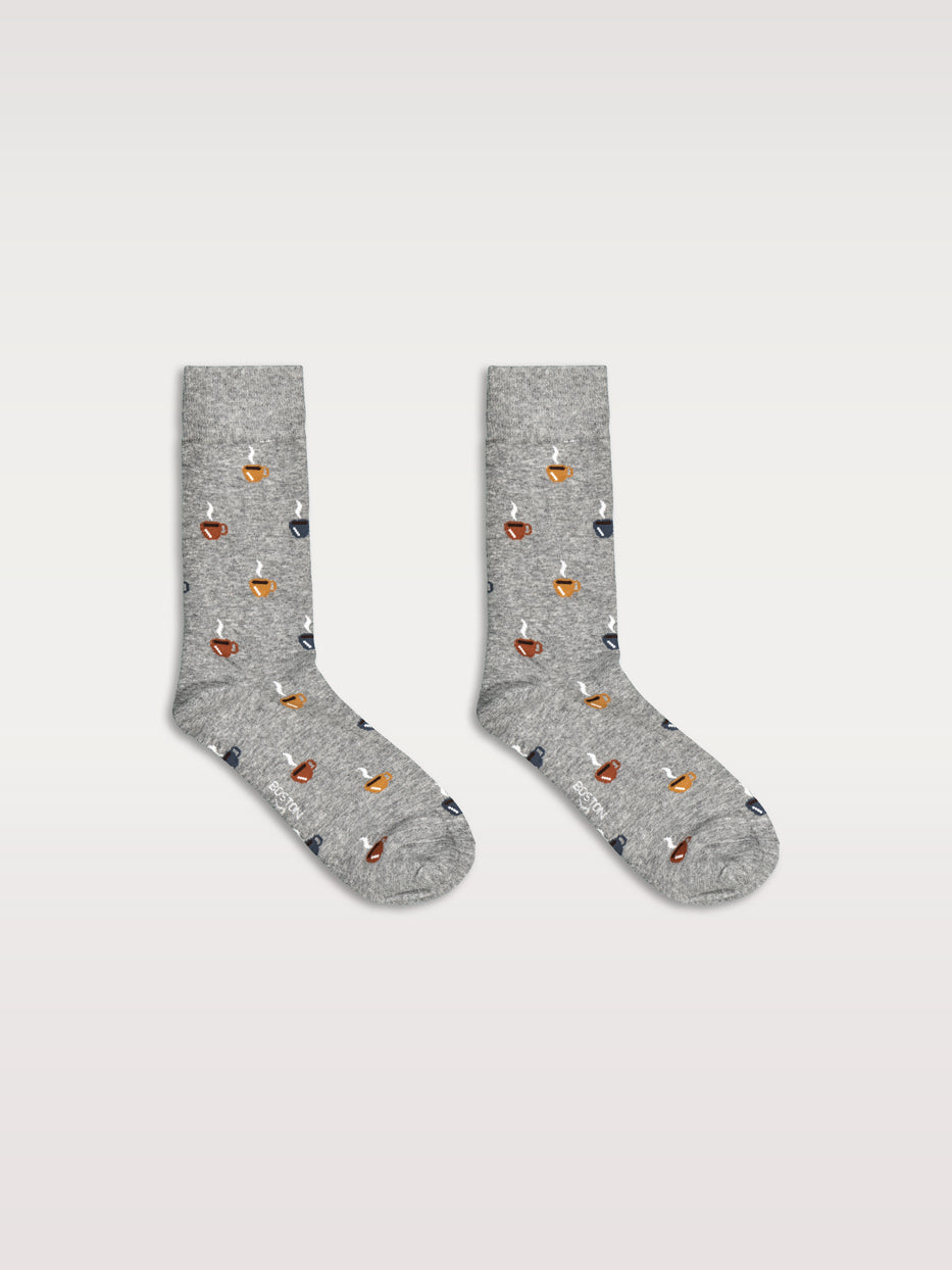 Calcetines estampado taza