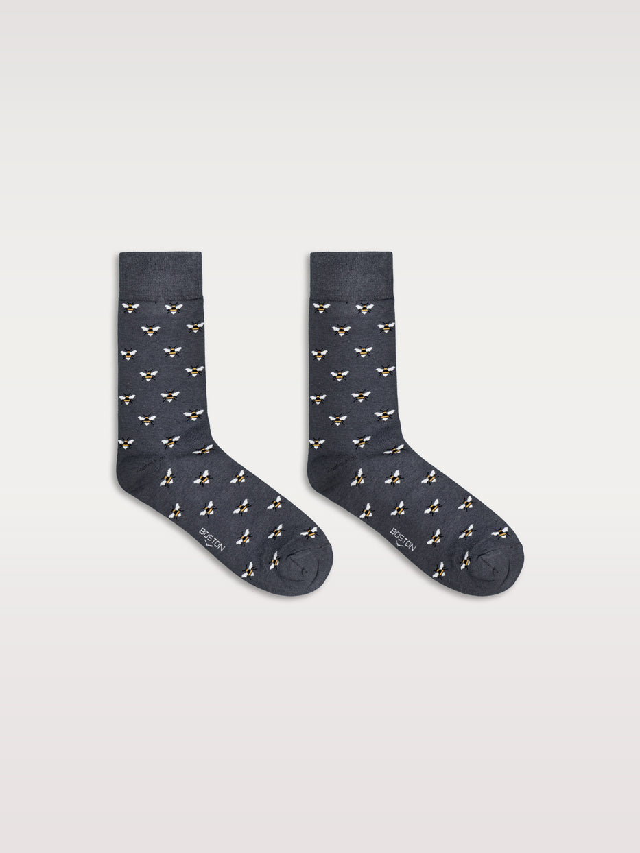 Calcetines estampados abejas