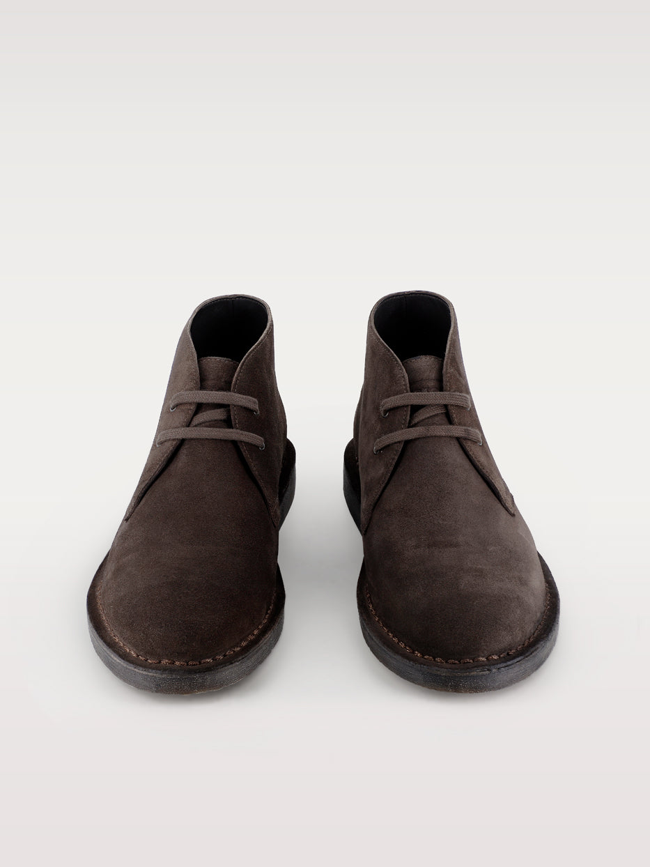 Botines piel serraje