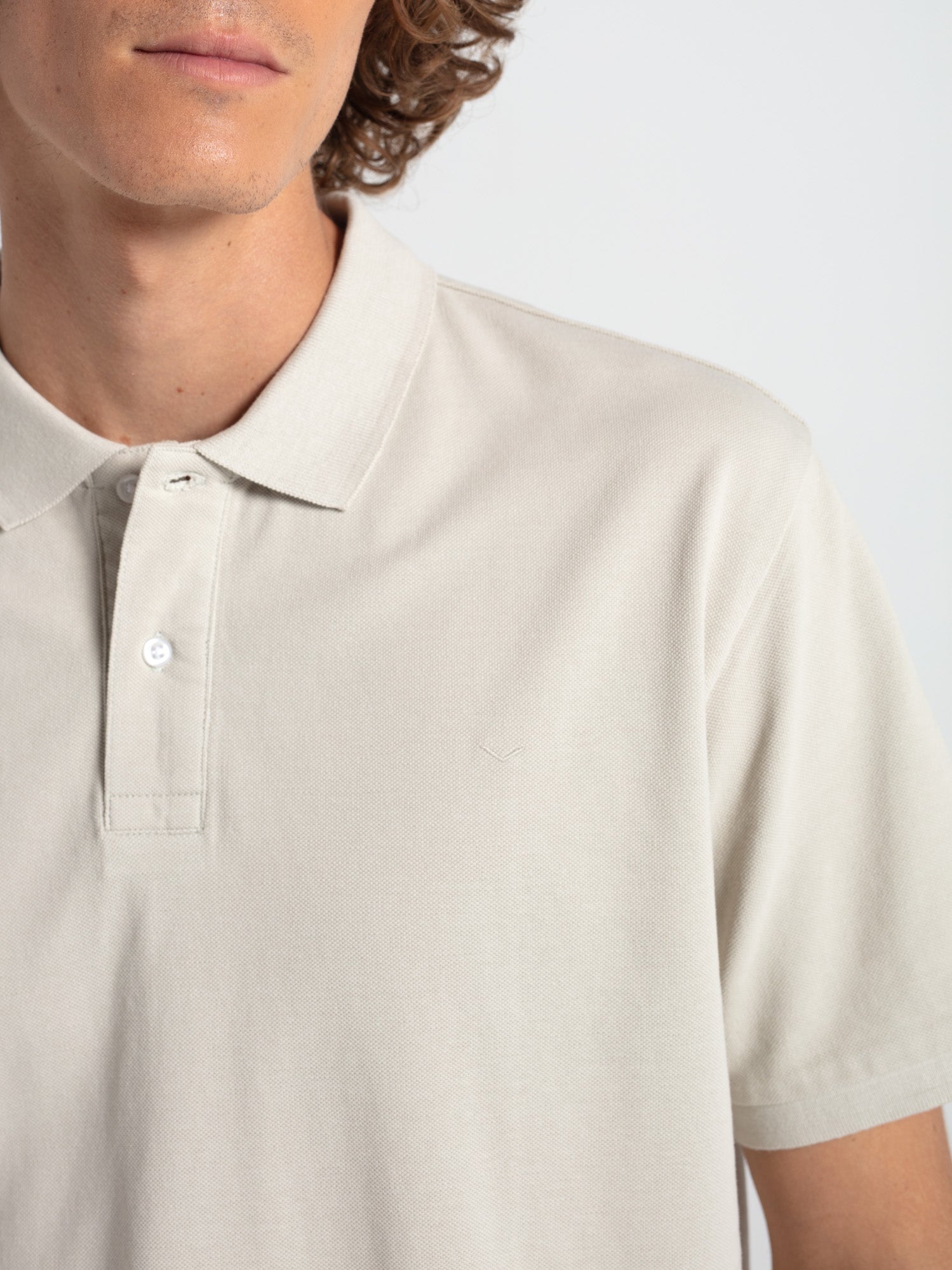 Polo algodón esencial manga corta