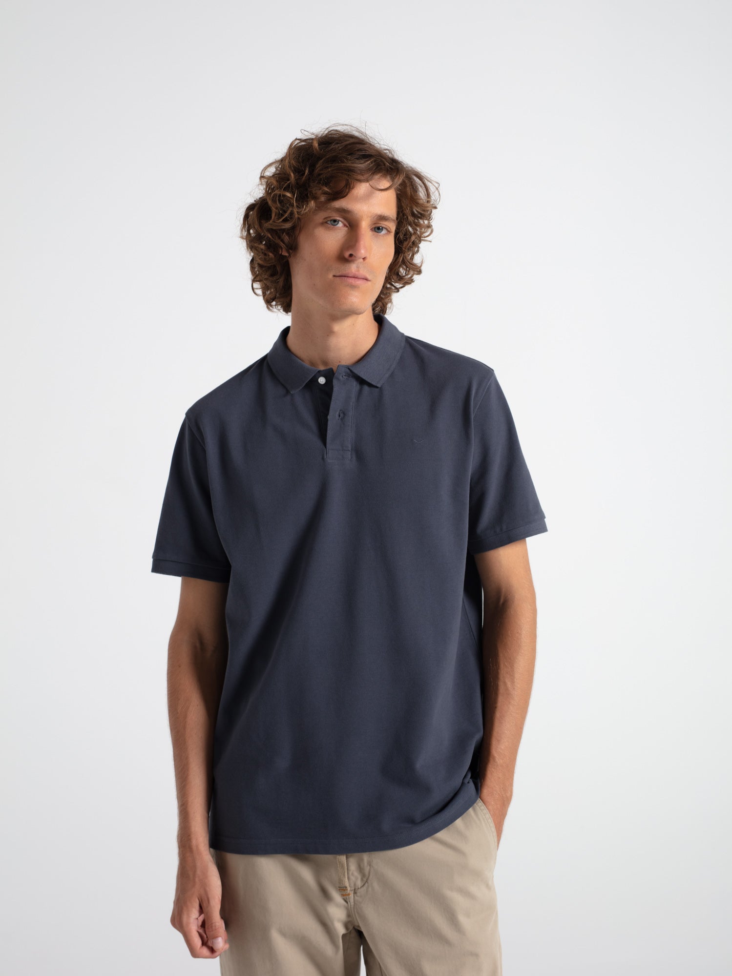 Polo algodón esencial manga corta
