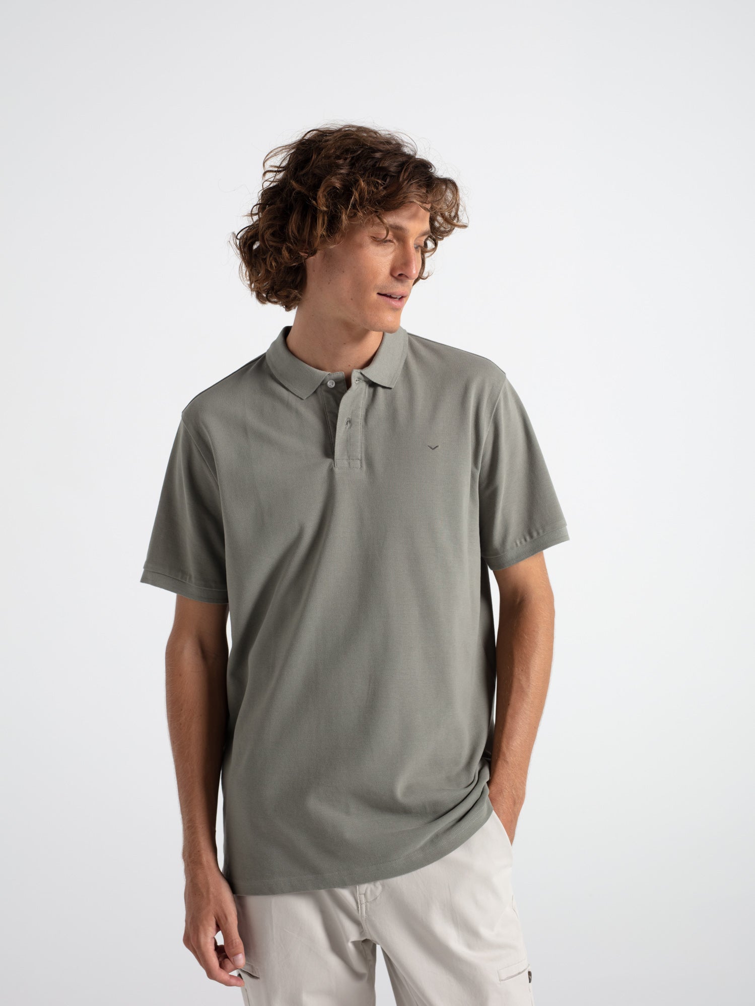 Polo algodón esencial manga corta