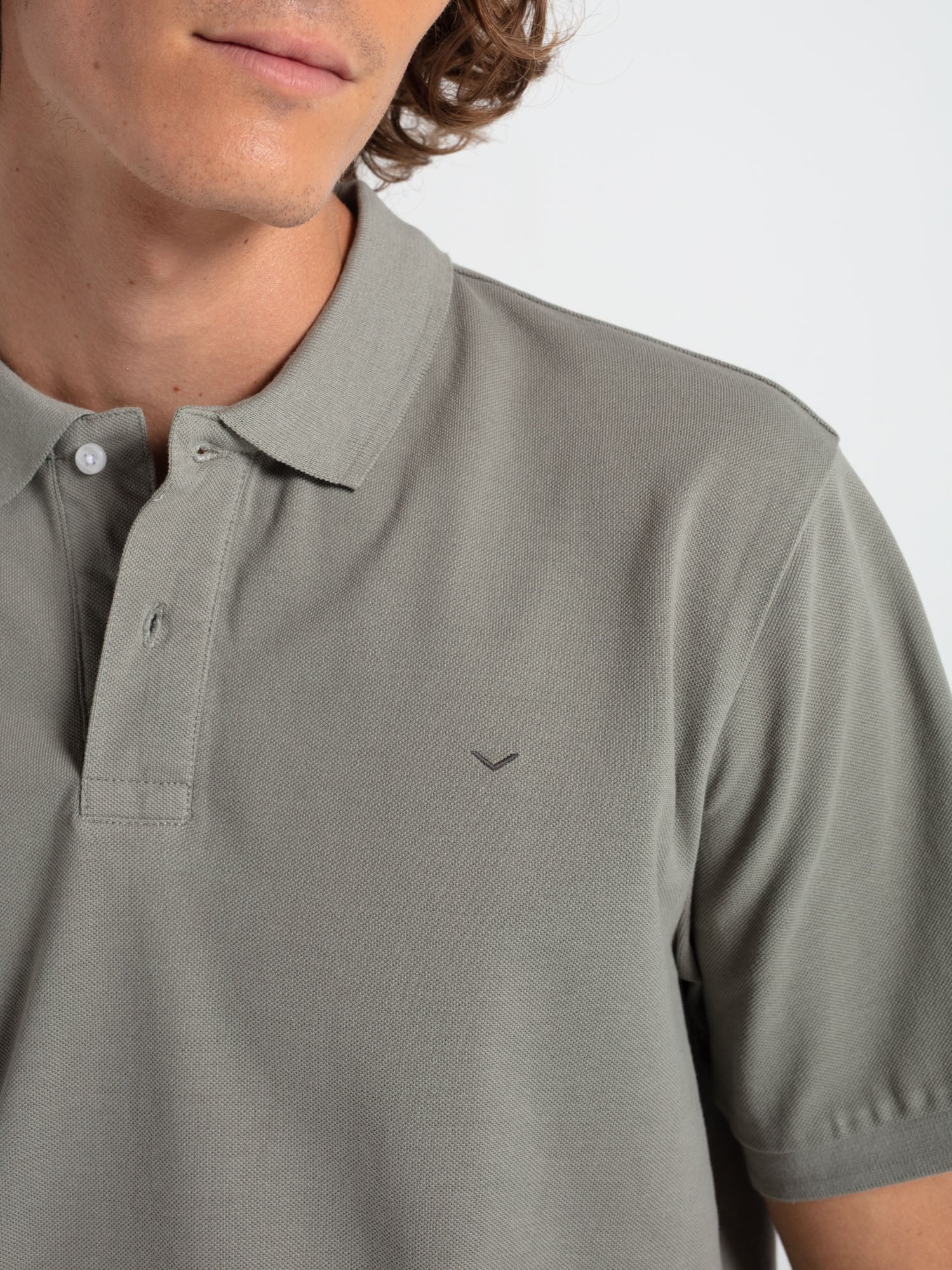 Polo algodón esencial manga corta