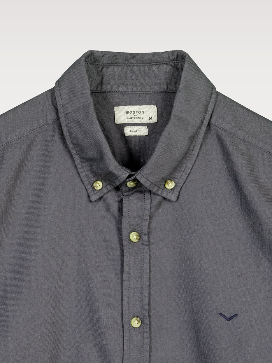 Camisa slim fit oxford algodón