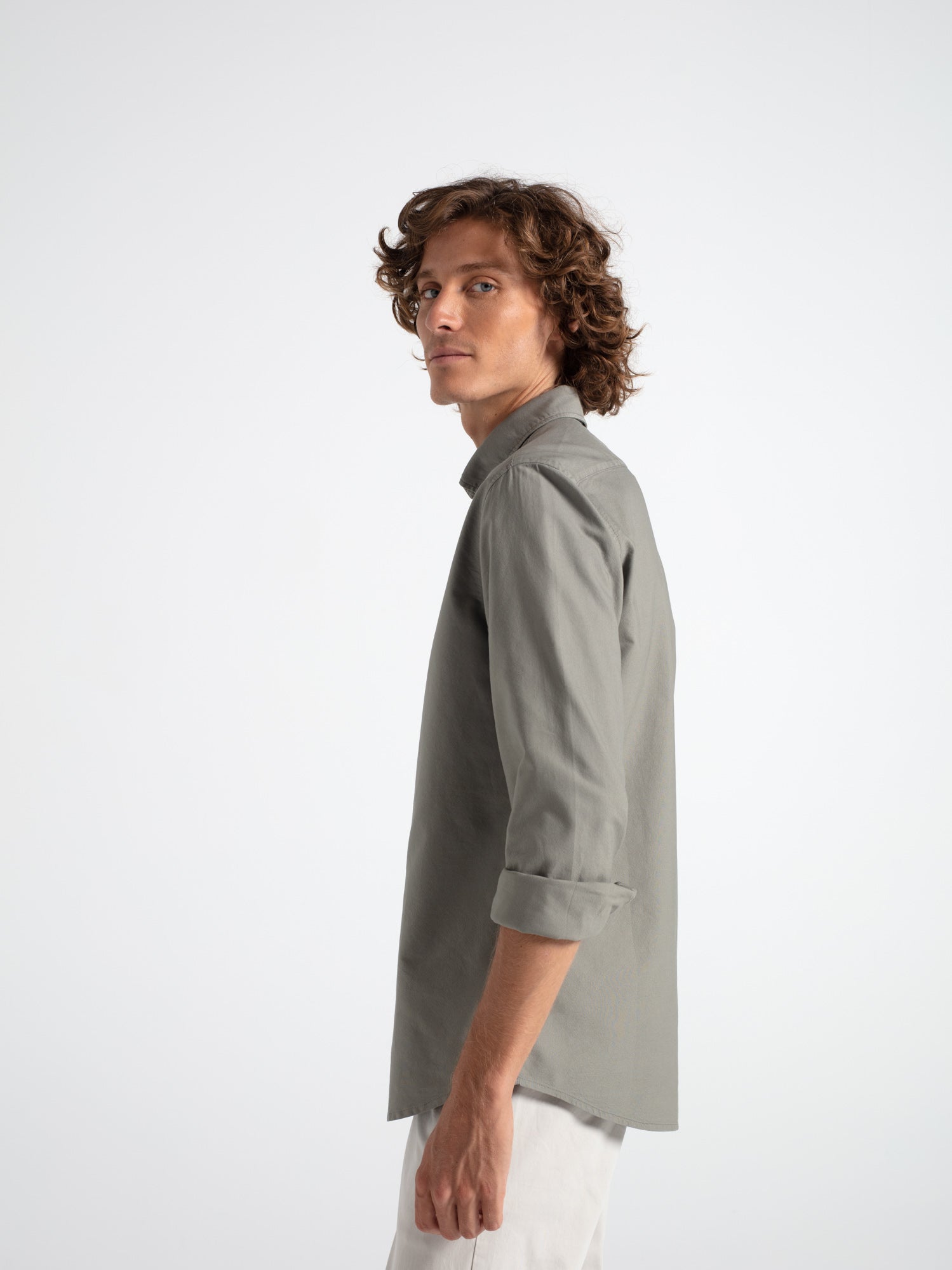 Camisa slim fit oxford algodón