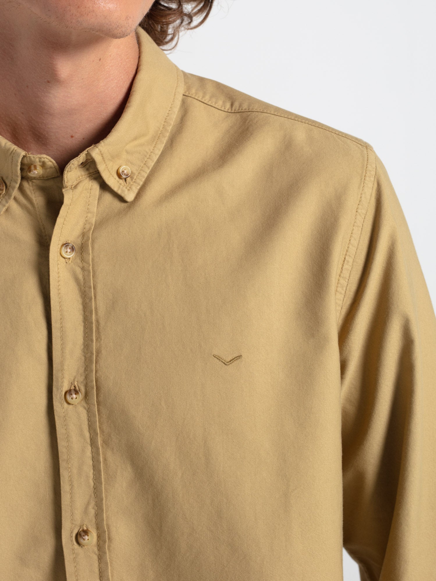Camisa slim fit oxford algodón