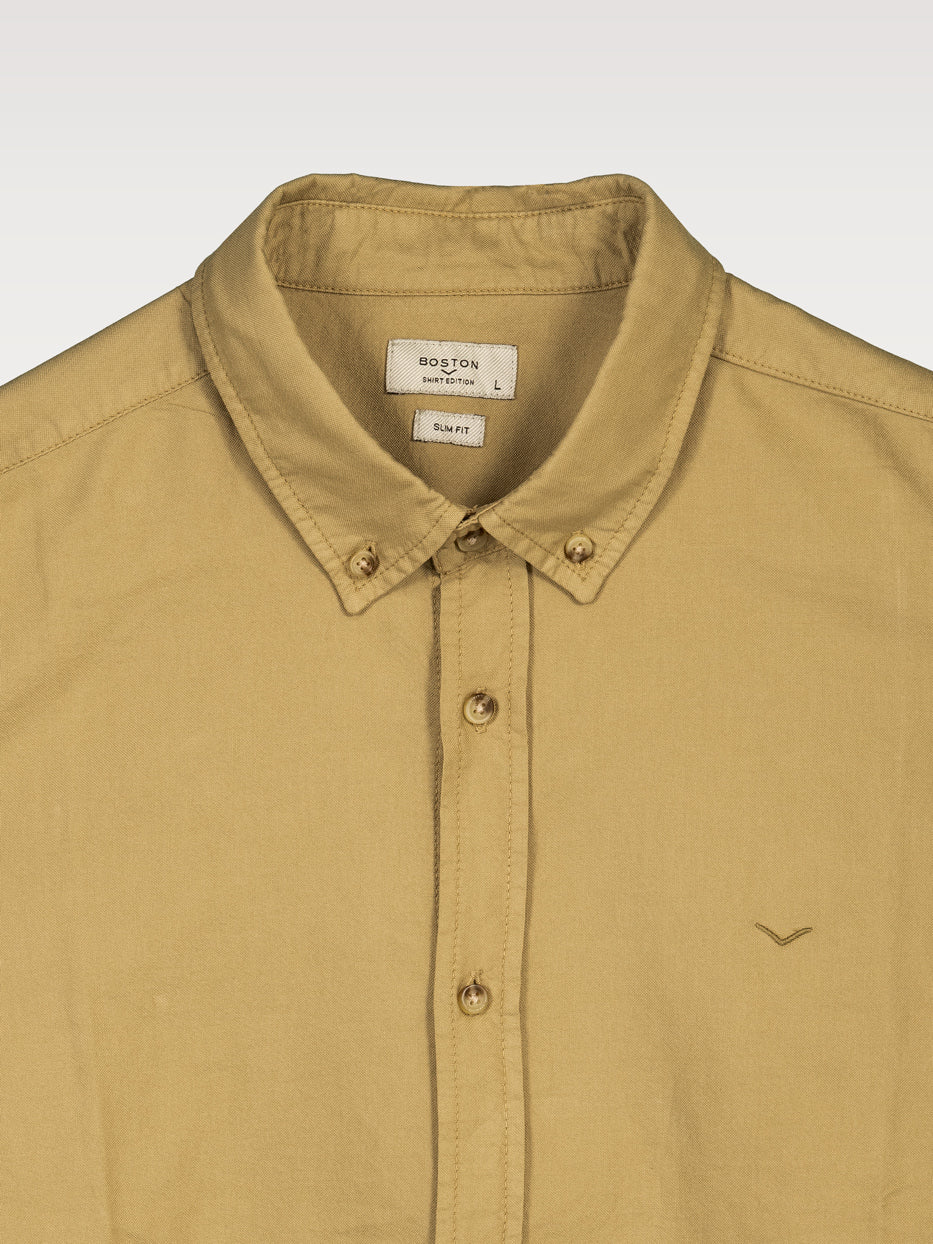 Camisa slim fit oxford algodón