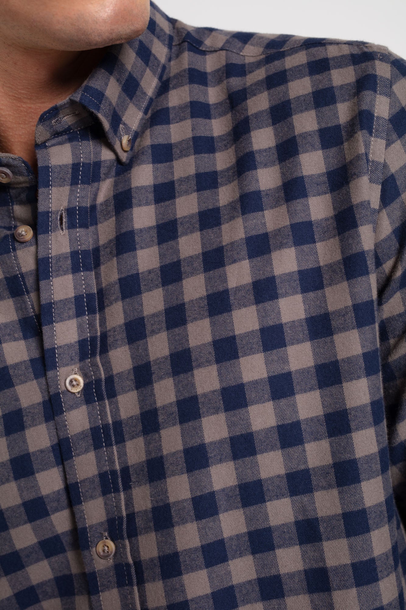Camisa algodón cuadro vichy