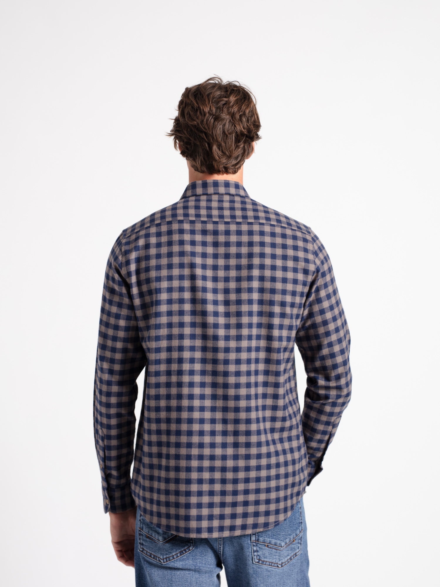 Camisa algodón cuadro vichy