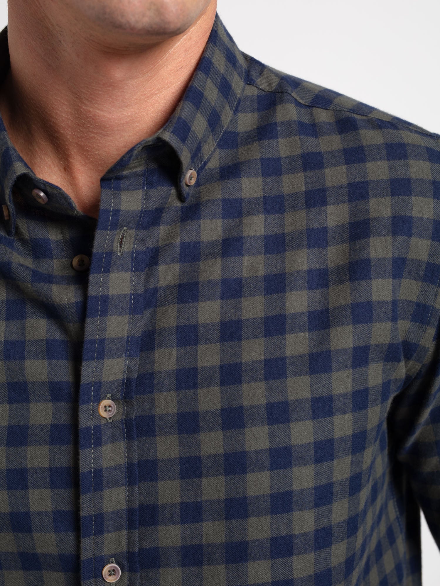 Camisa algodón cuadro vichy