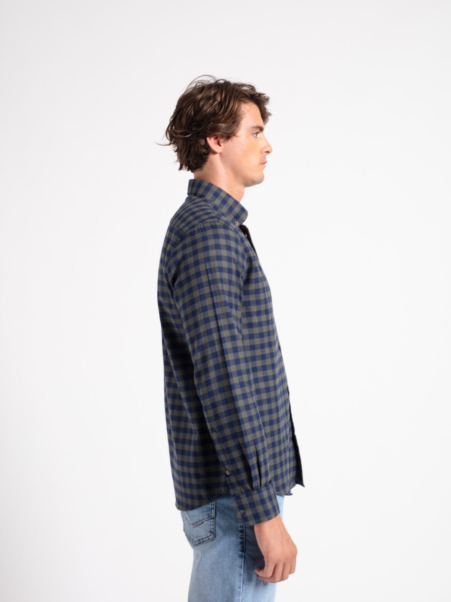 Camisa algodón cuadro vichy