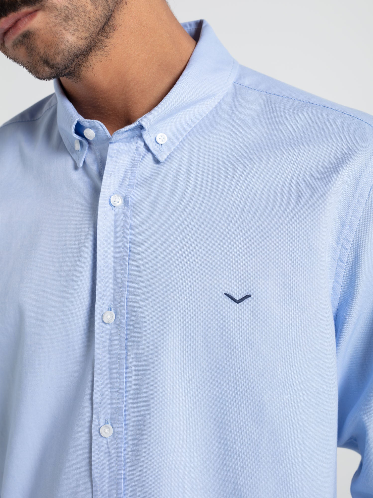 Camisa slim oxford algodón
