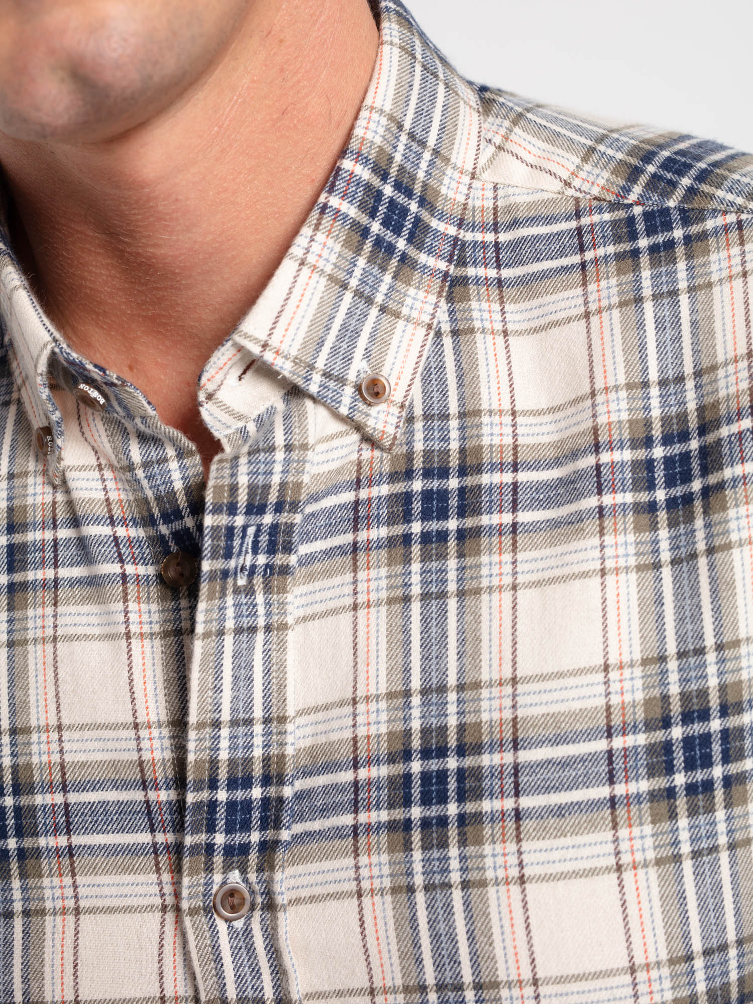 Camisa algodón cuadros