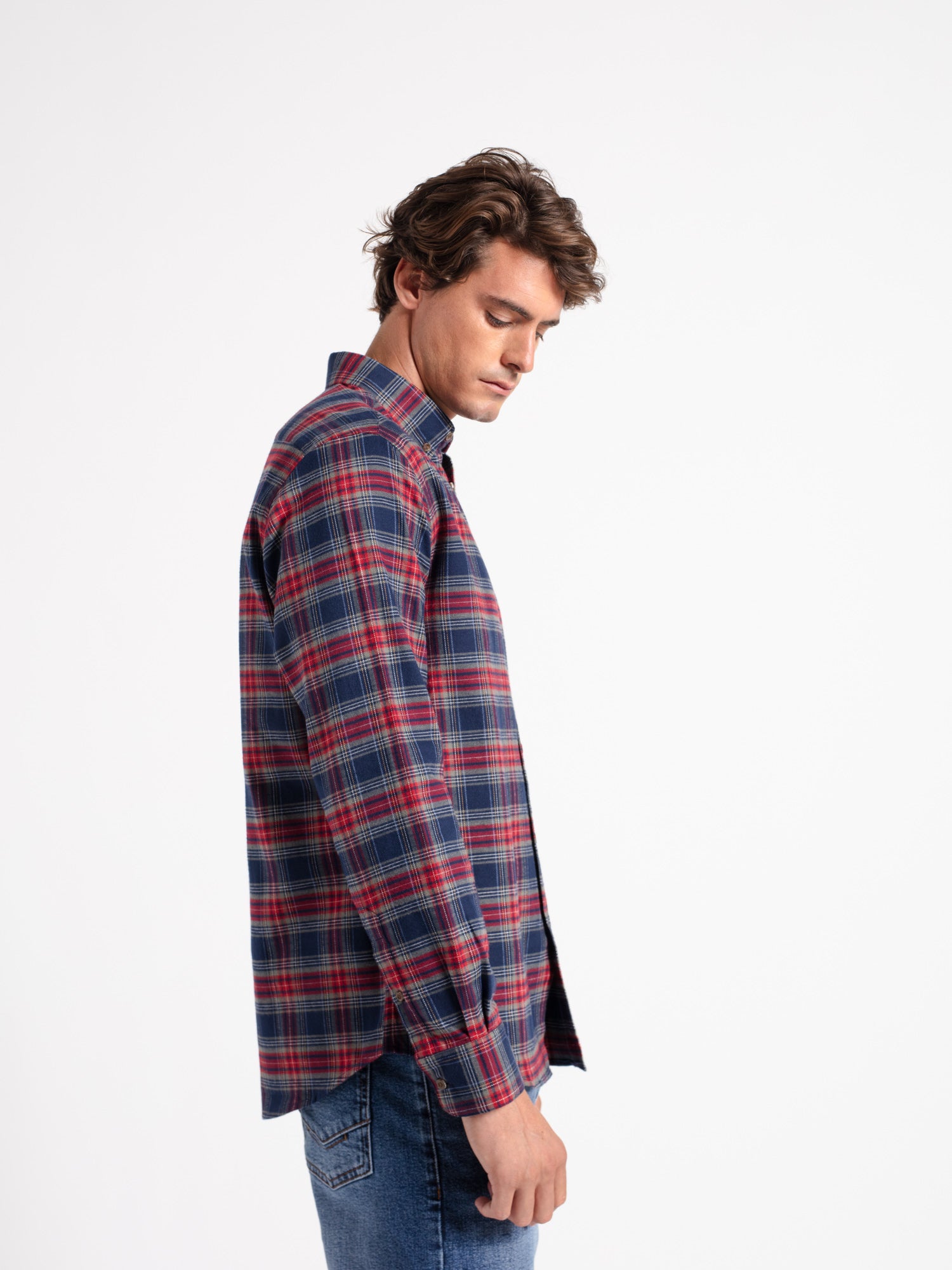 Camisa algodón cuadros
