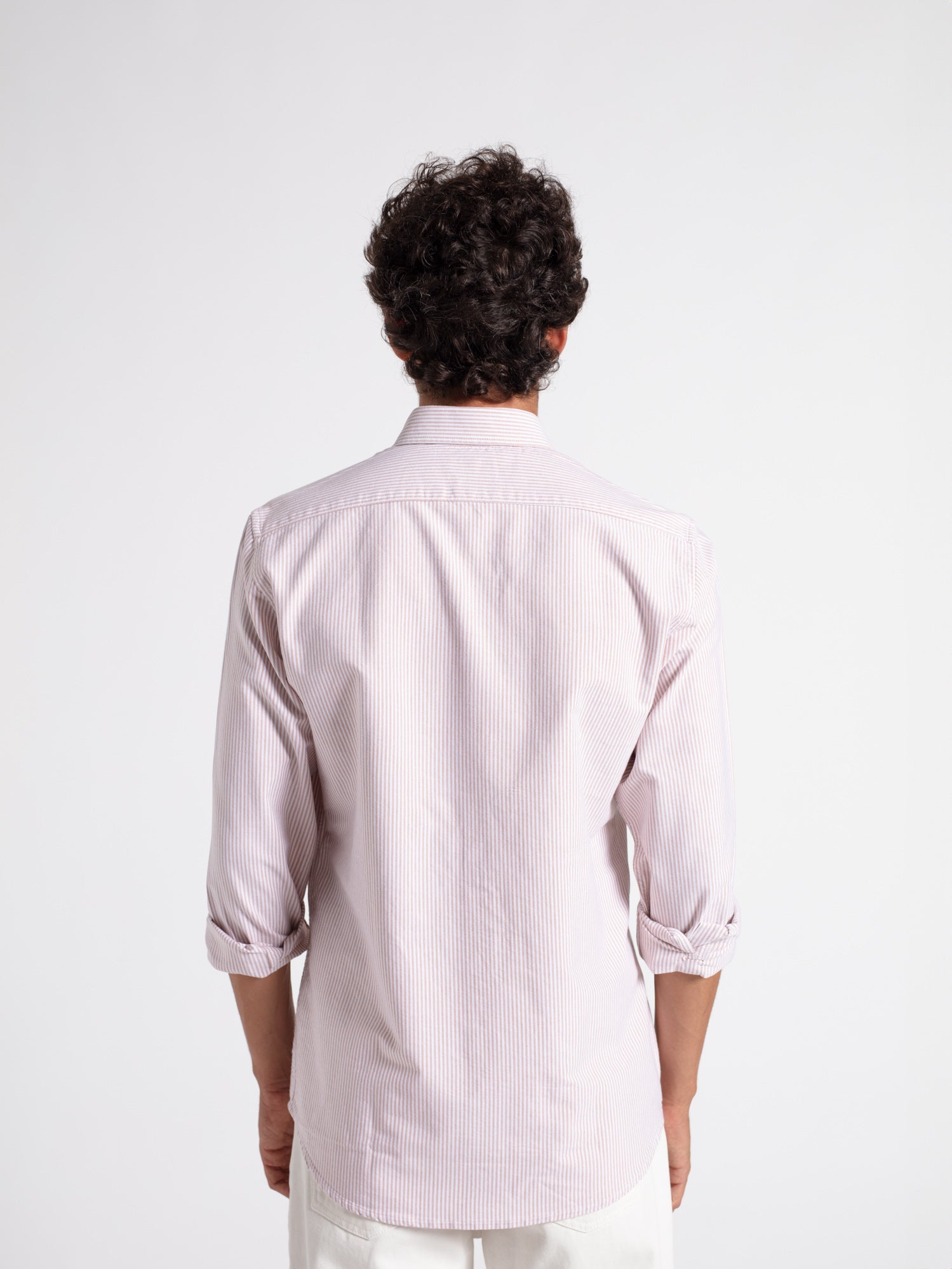 Camisa algodón slim fit rayas