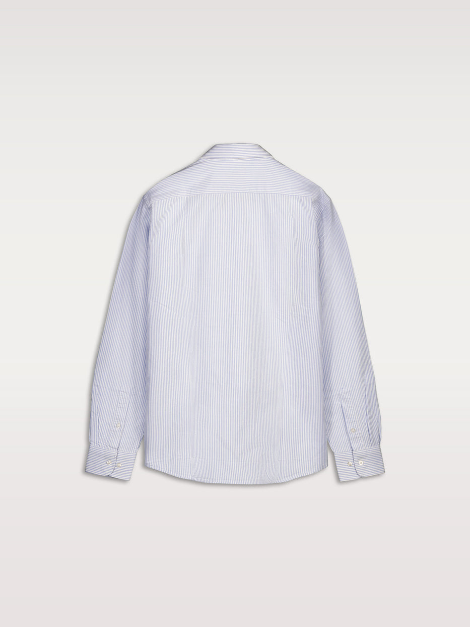 Camisa algodón slim fit rayas