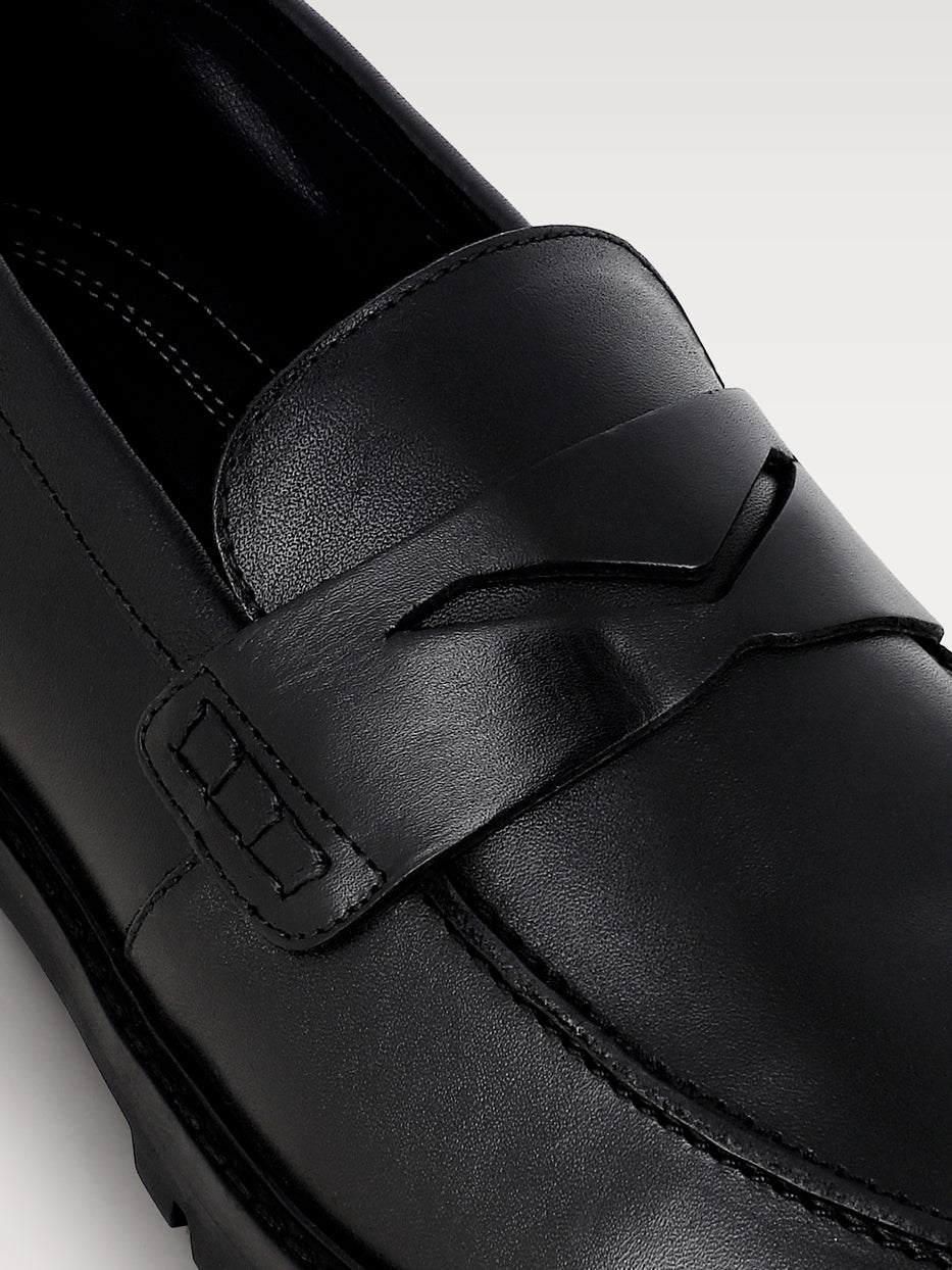 Mocasines vestir piel