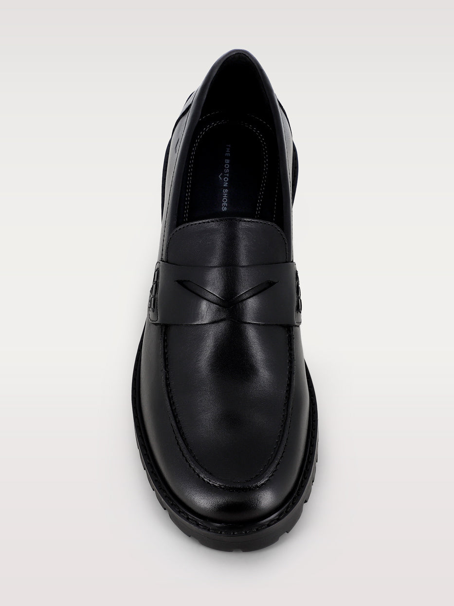 Mocasines vestir piel