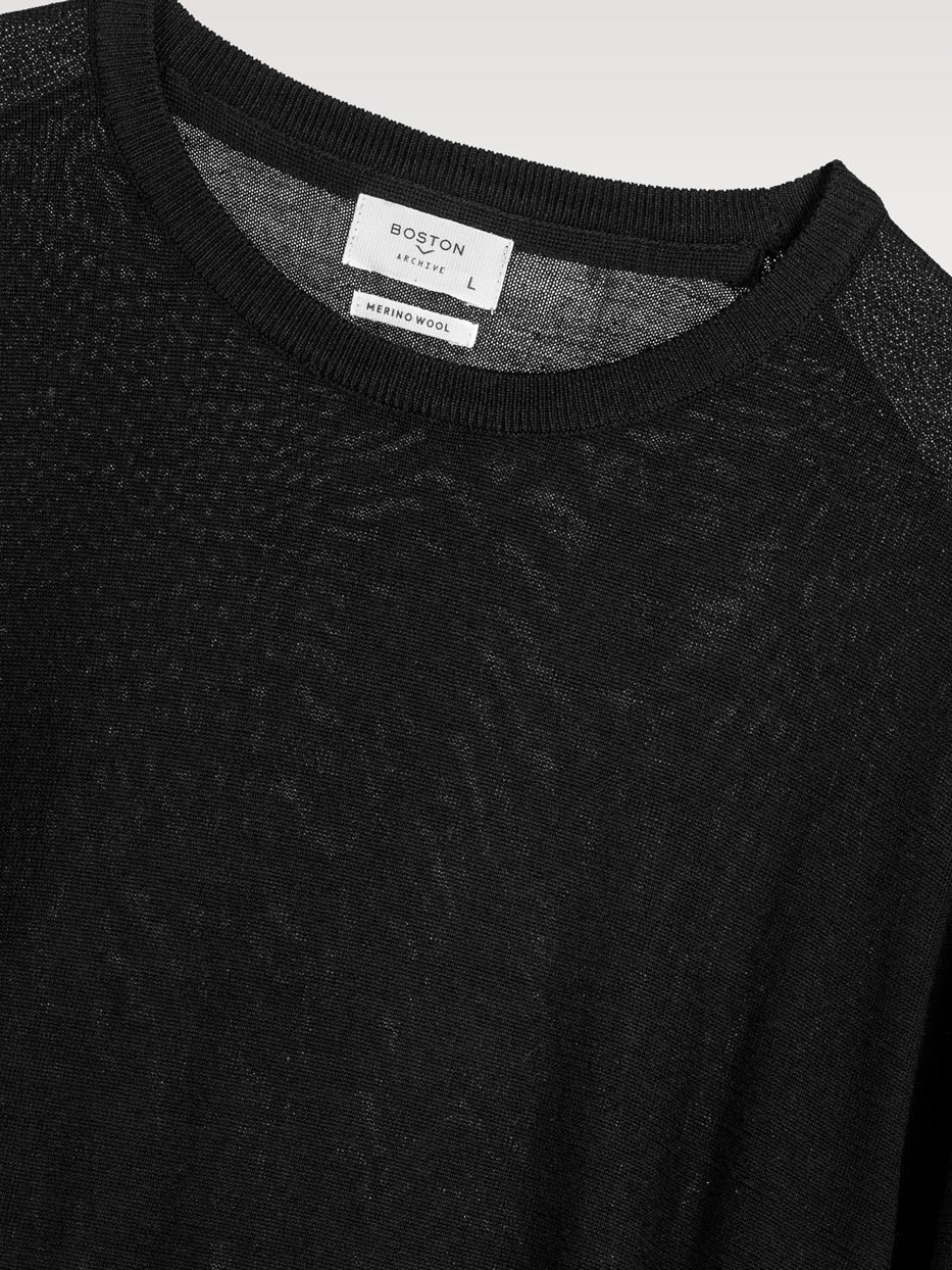 Jersey 100% lana cuello caja