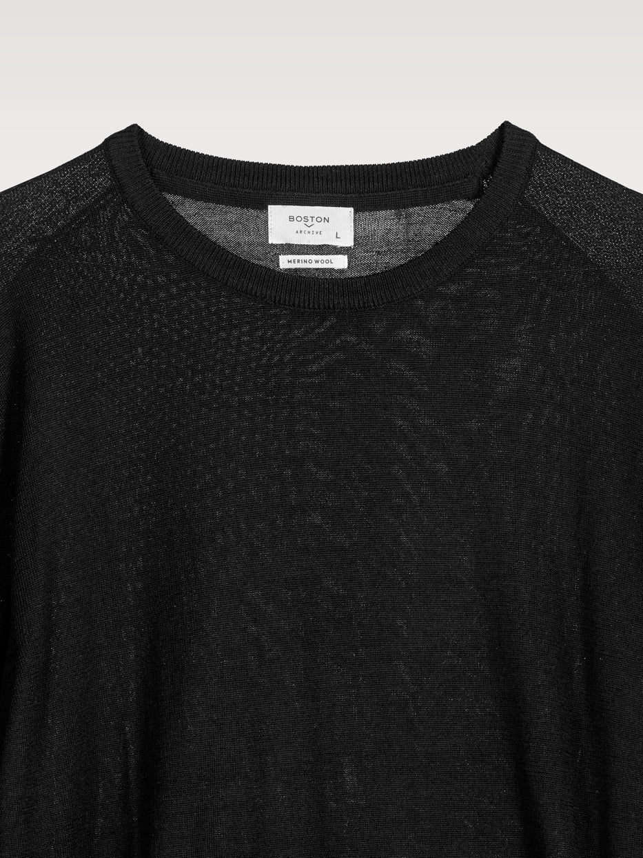 Jersey 100% lana cuello caja