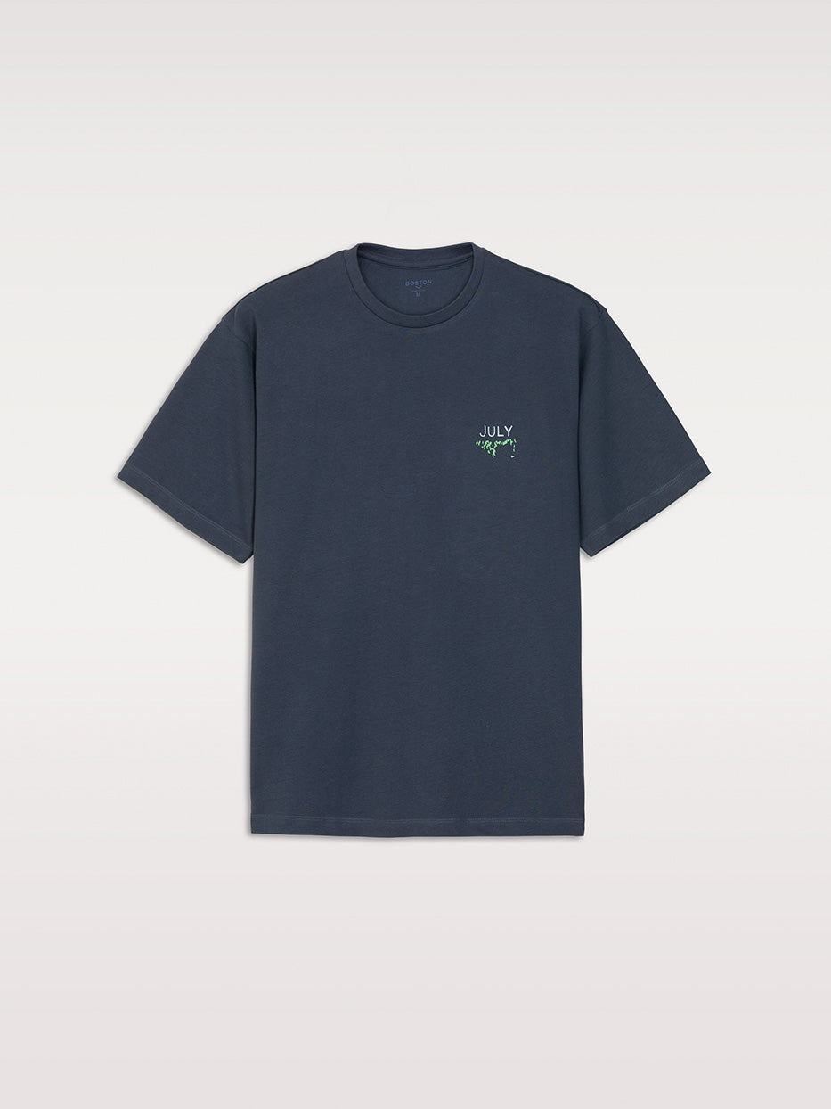 100% cotton graphic t-shirt July