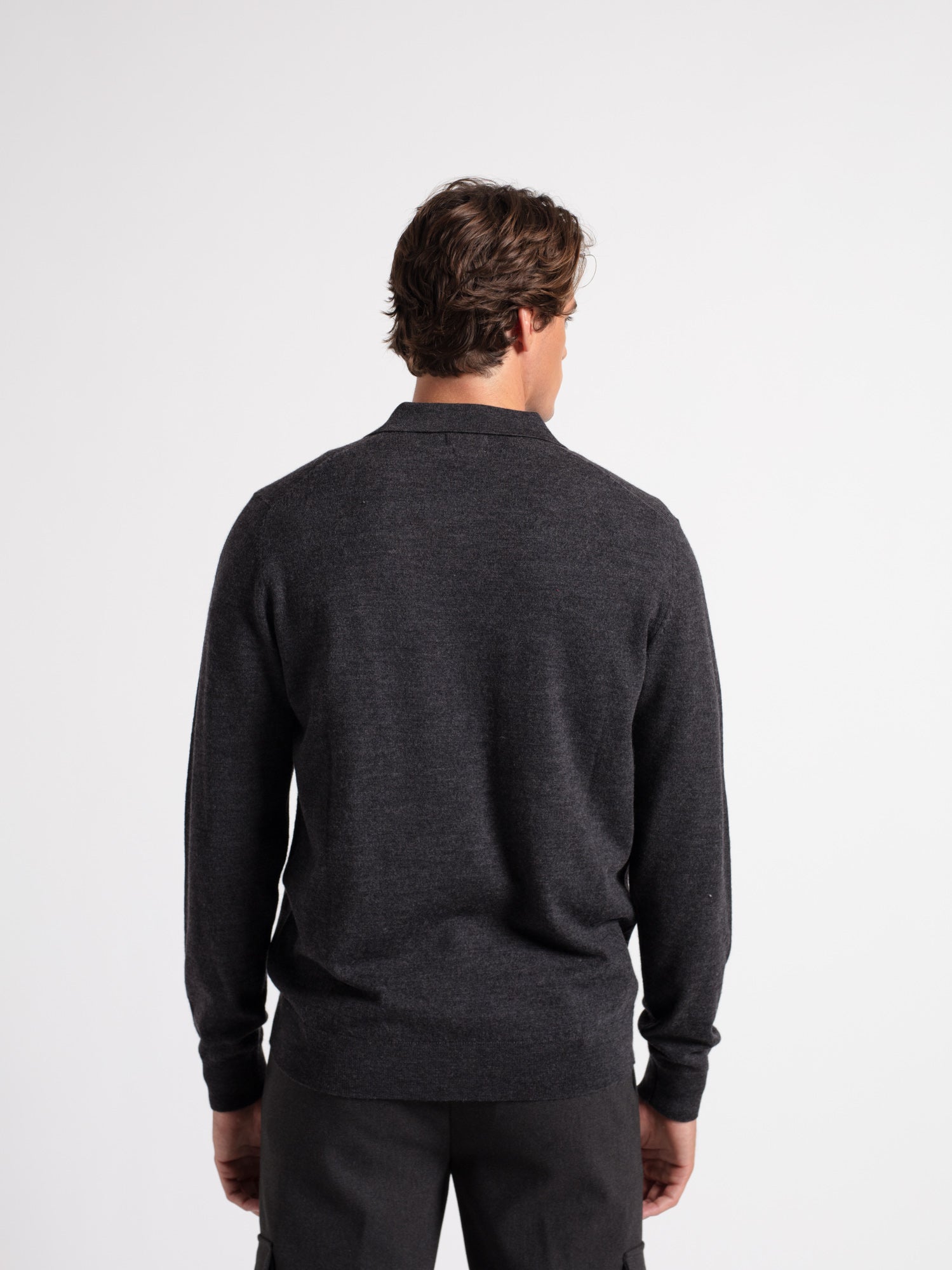 Jersey lana cuello polo