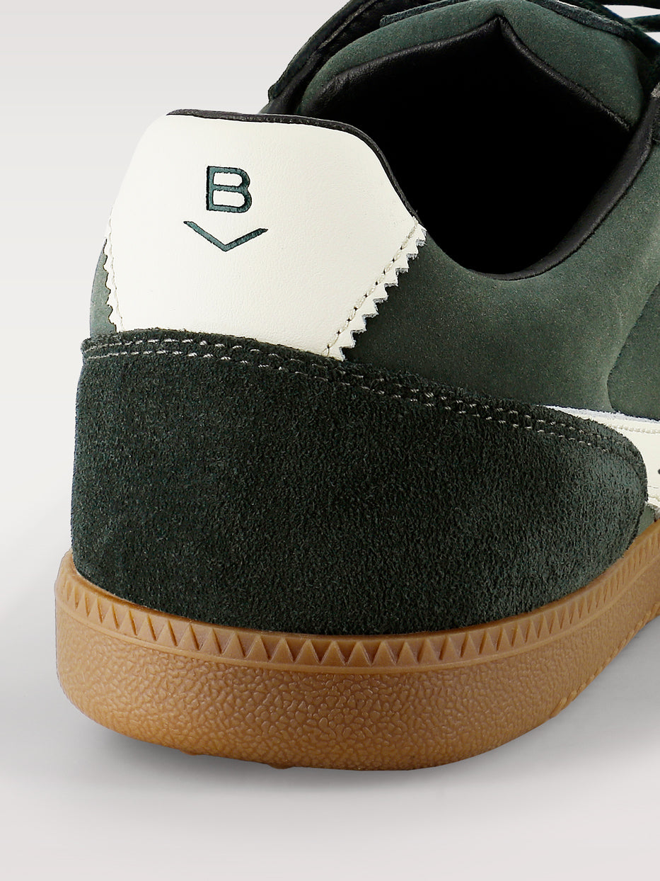 Retro leather sneakers