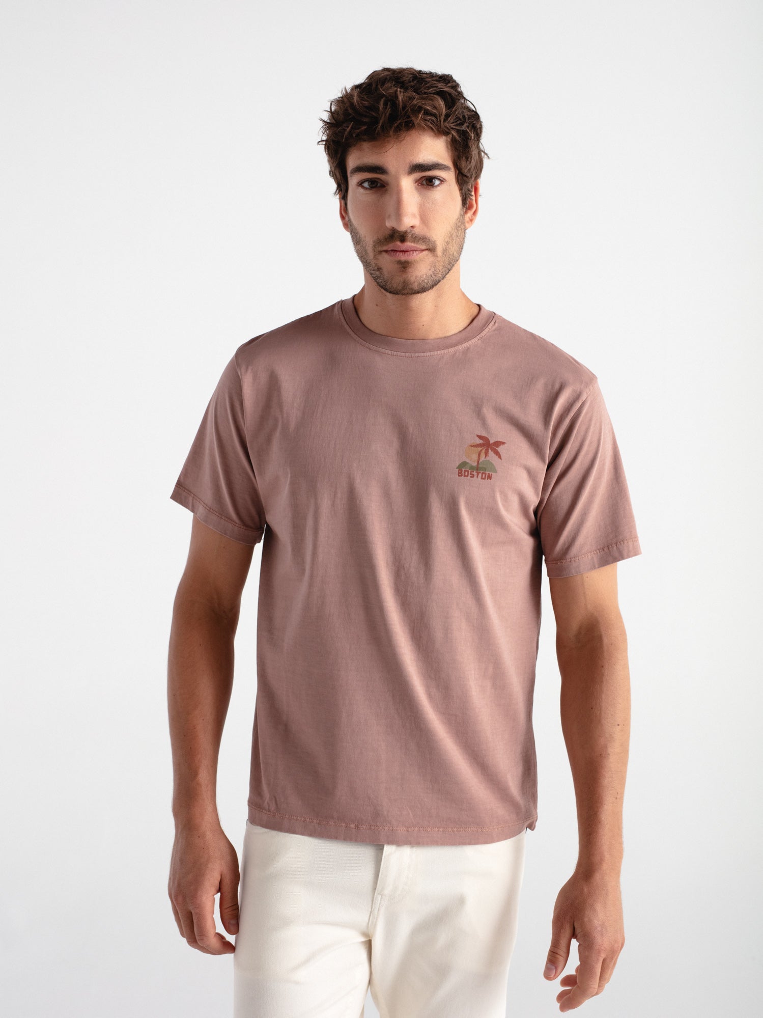 Comfort T-shirt, island illustration