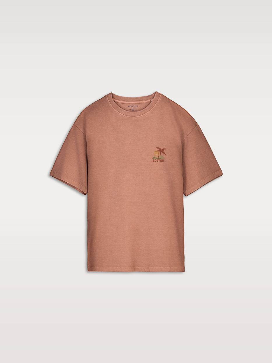 Comfort T-shirt, island illustration