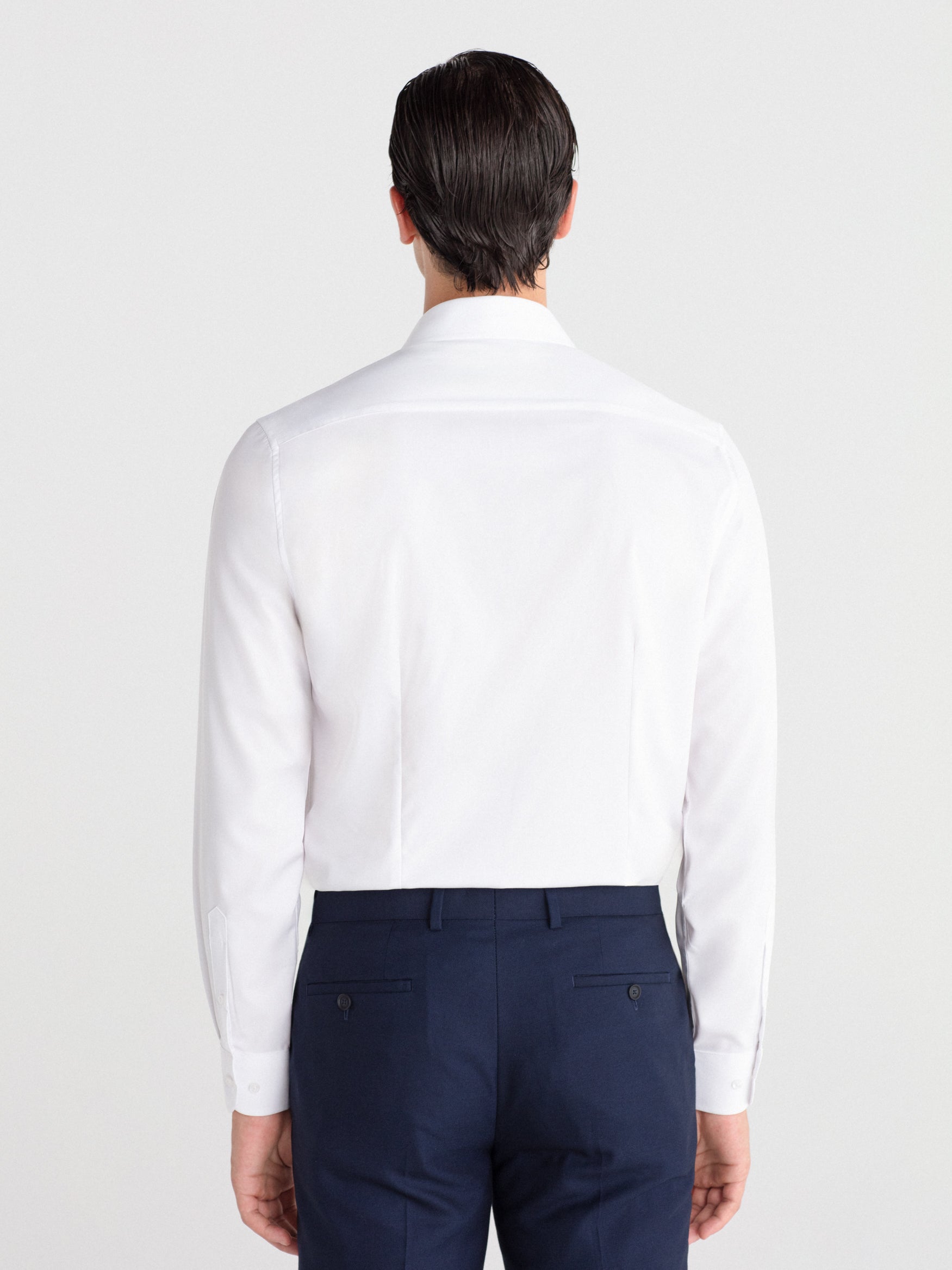 Pantalón traje falso liso