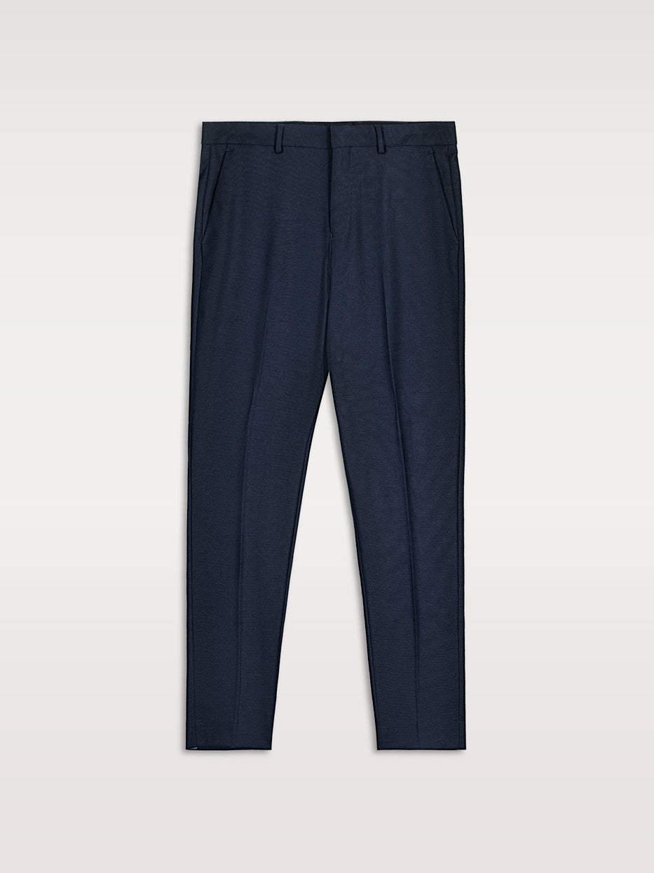 Pantalón traje falso liso