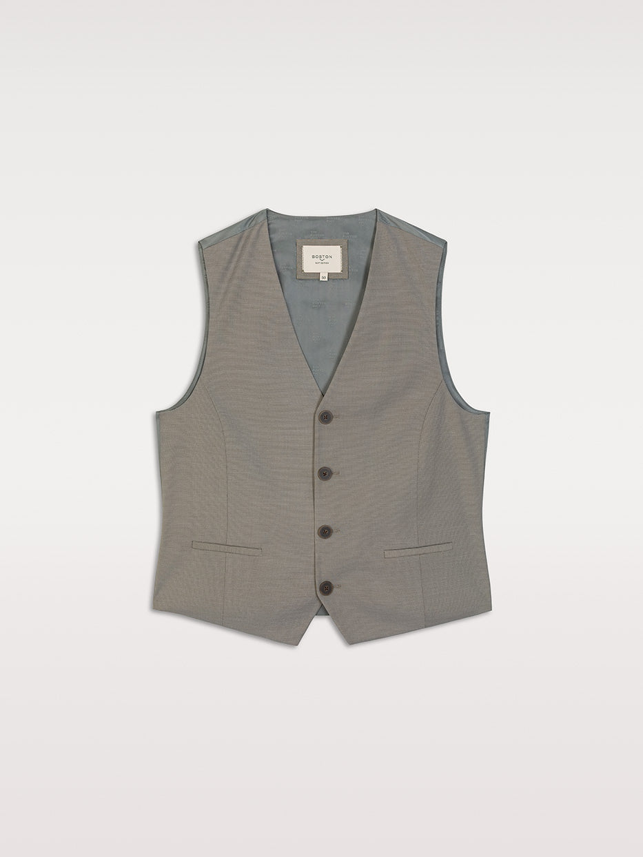 Plain fake suit vest