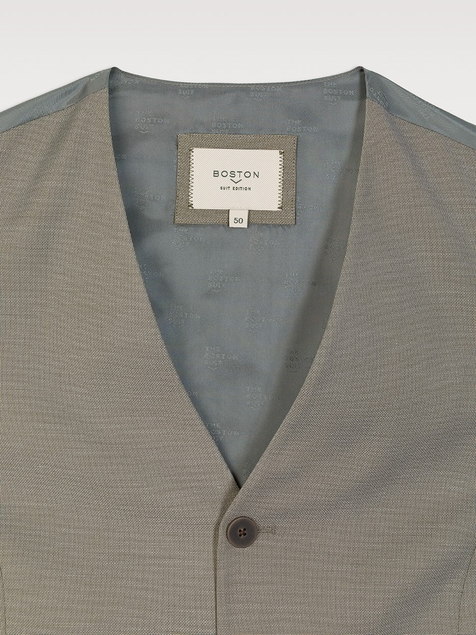 Plain fake suit vest